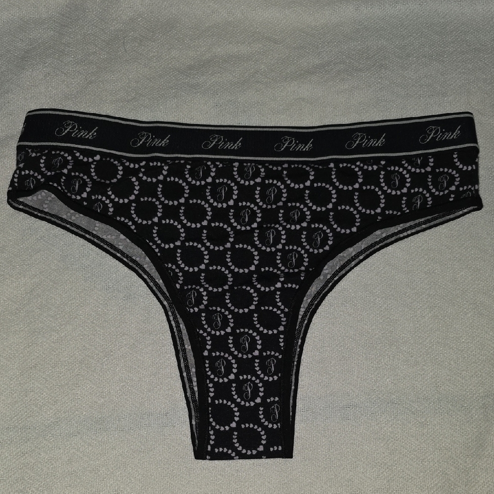 Victoria's Secret Pink Gray Patterned Panties